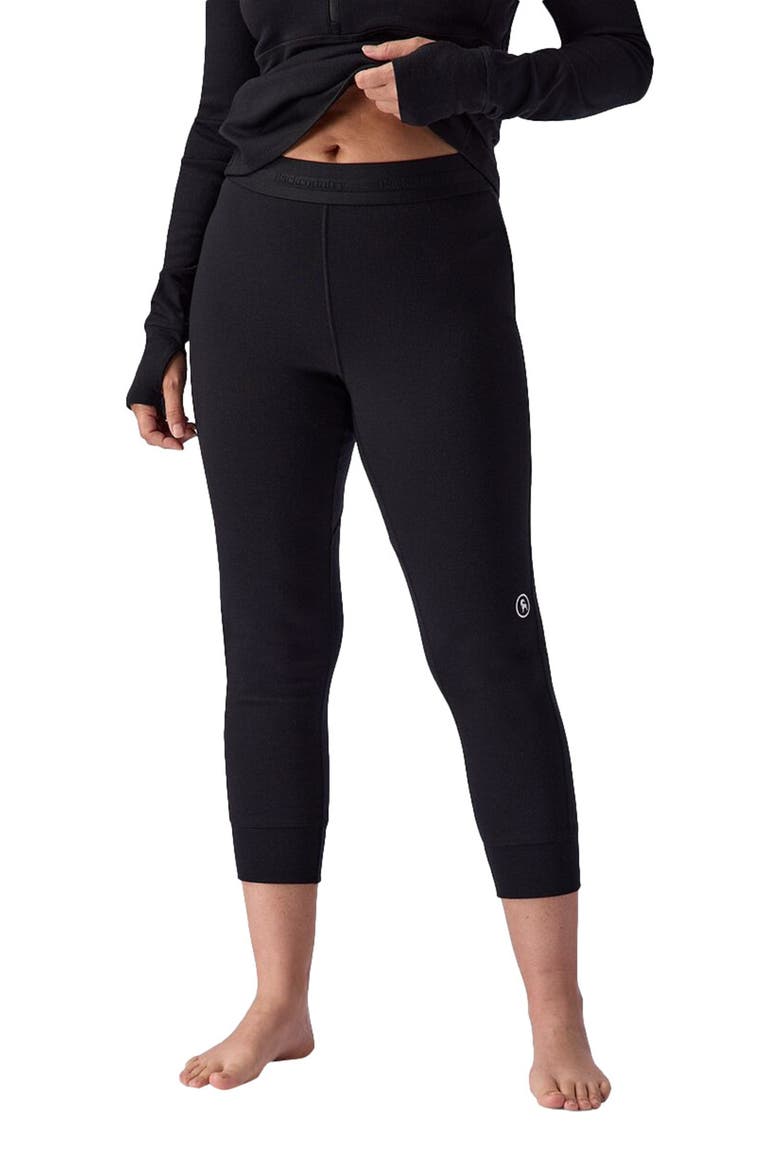 Cedars Rws Merino Mid-Wt Baselayer 3/4 Bottom - Women's, Main, color, Black