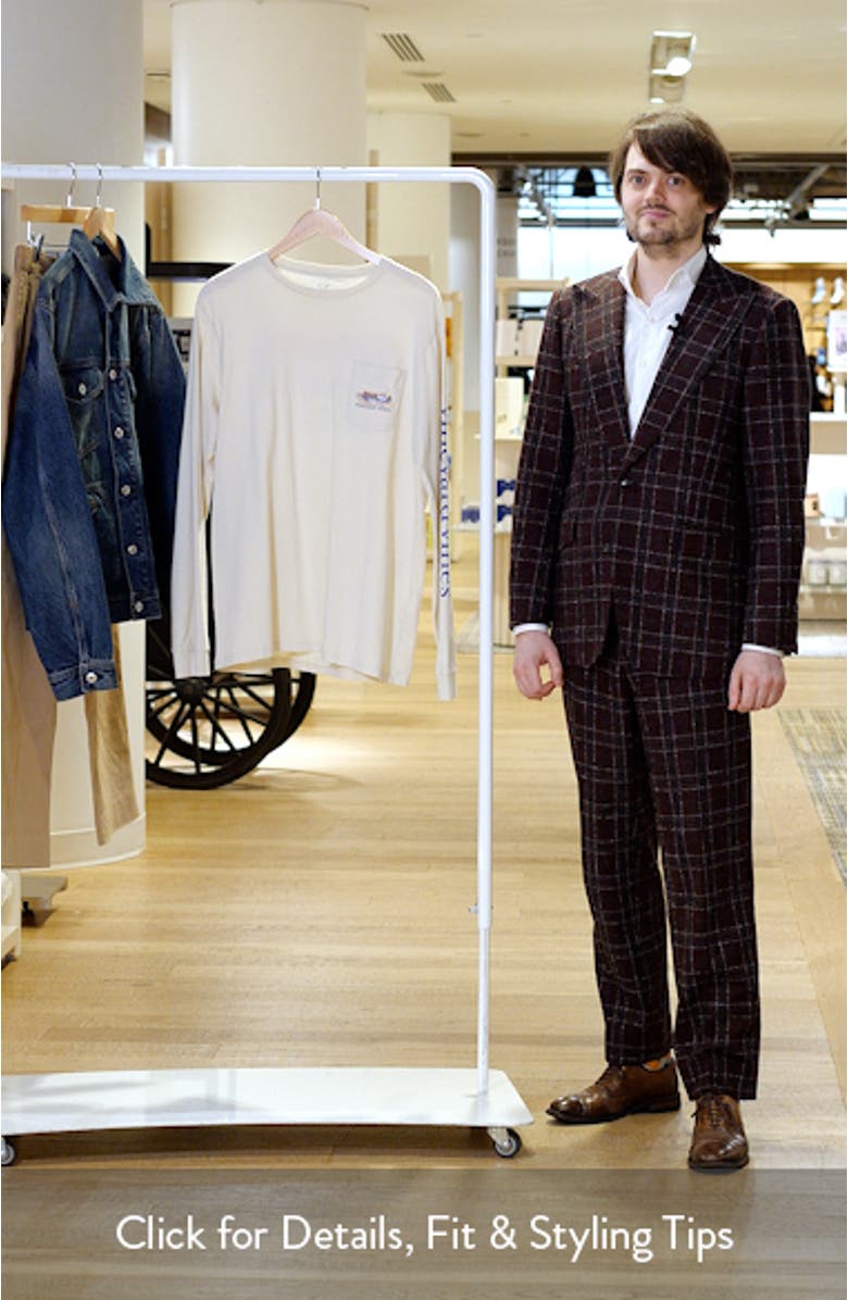 Dockside Autumn Wakes Long Sleeve Pocket Graphic T-Shirt, sales video thumbnail