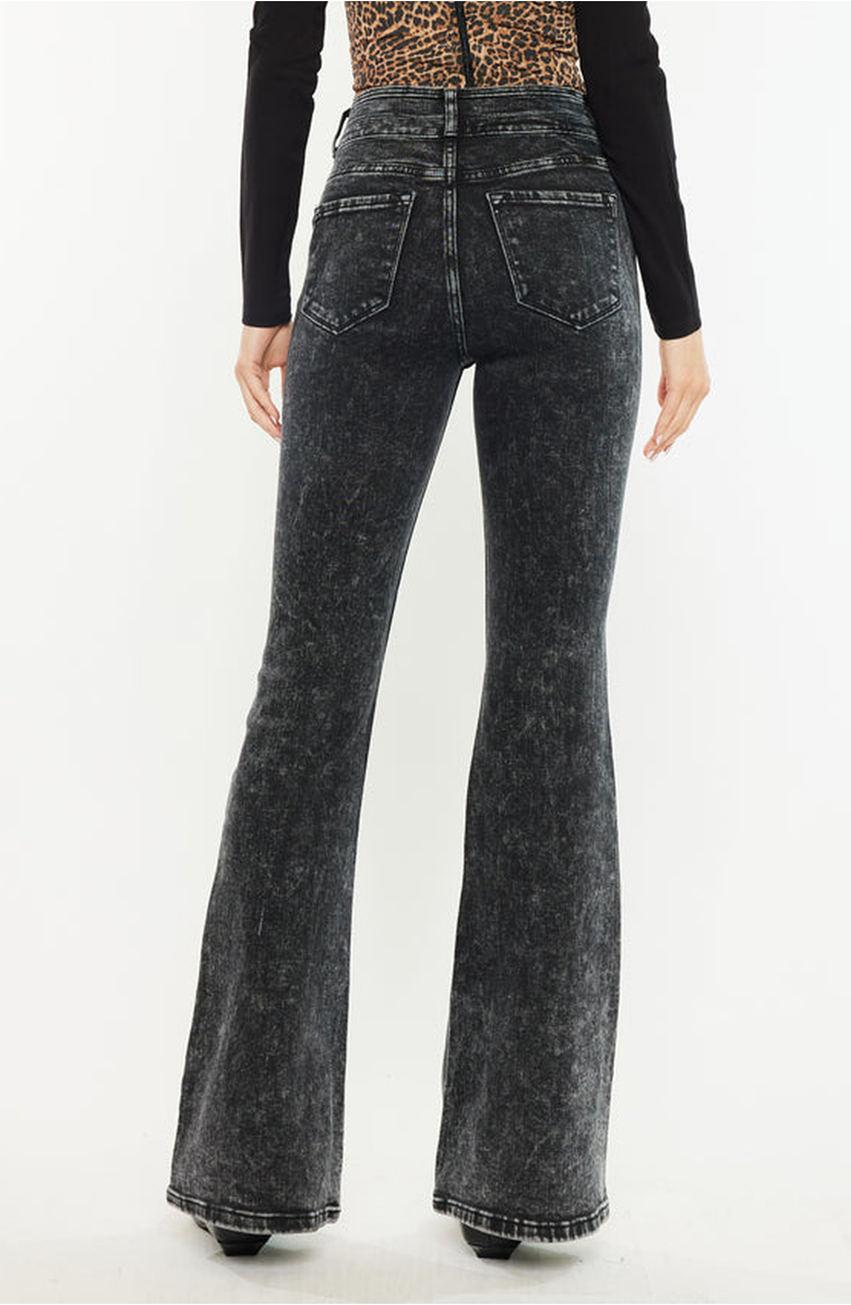 KanCan Amirah Ultra High Rise Flare Jeans, Alternate, color, Black