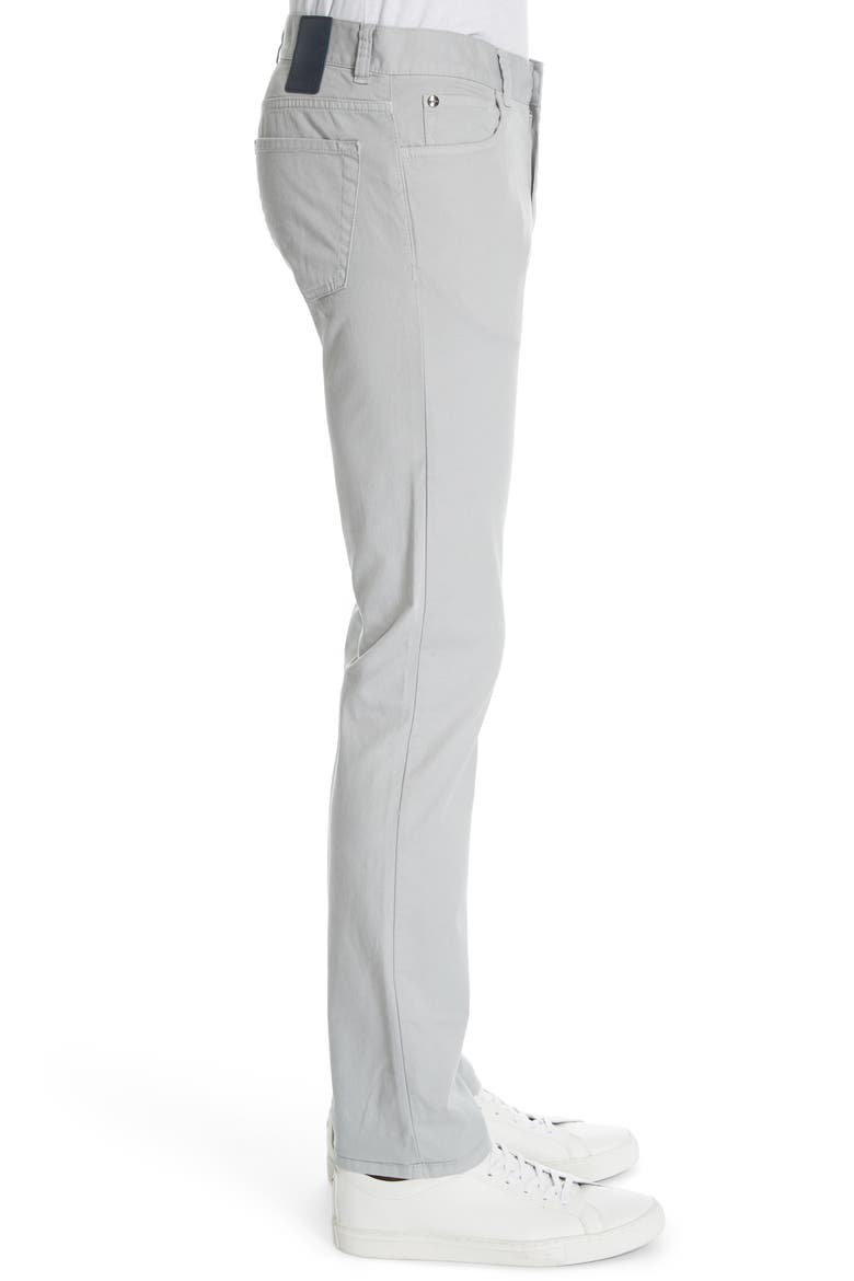 Stretch Wool Classic Fit Five-Pocket Trousers, Alternate, color, GREY