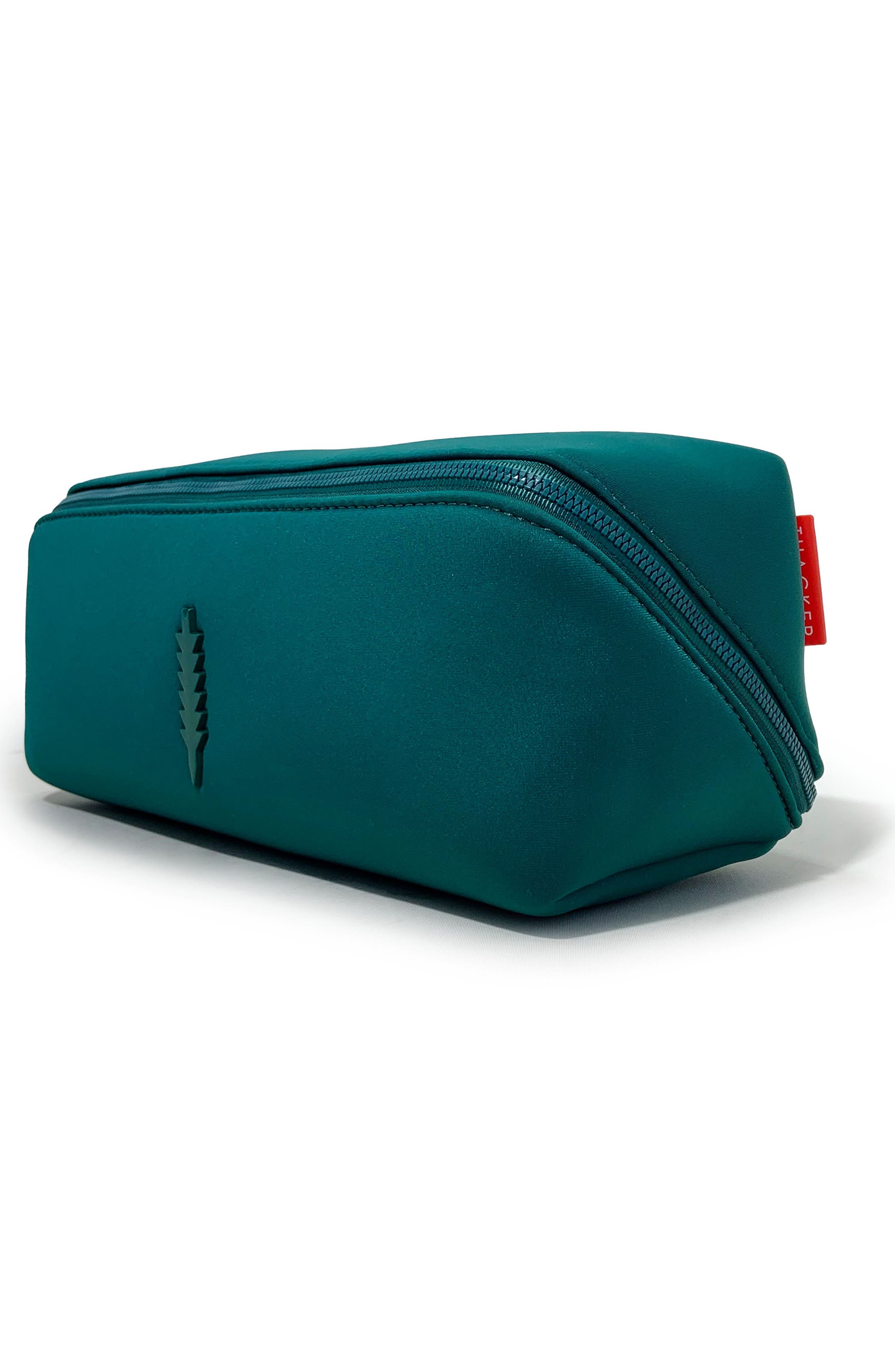 Baker Cosmetic Case, Alternate, color, EMERALD
