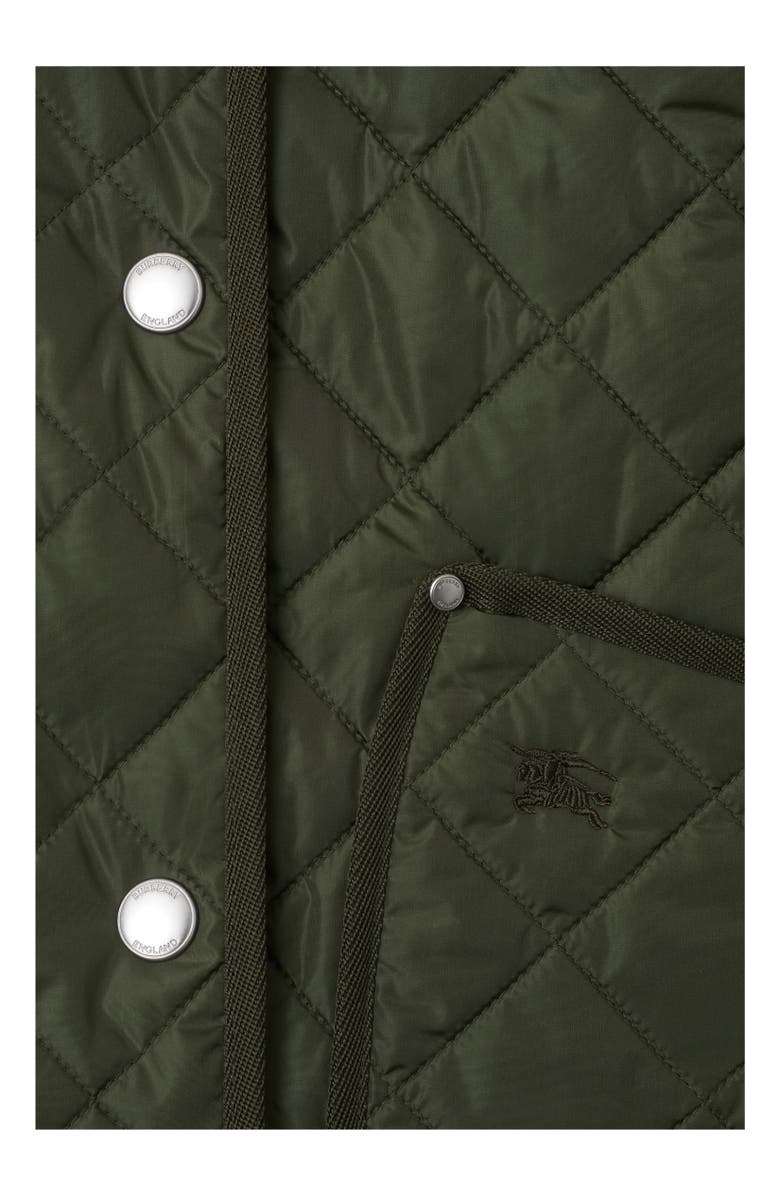 Burberry Cropped Quilted Nylon Jacket, Alternate, color,