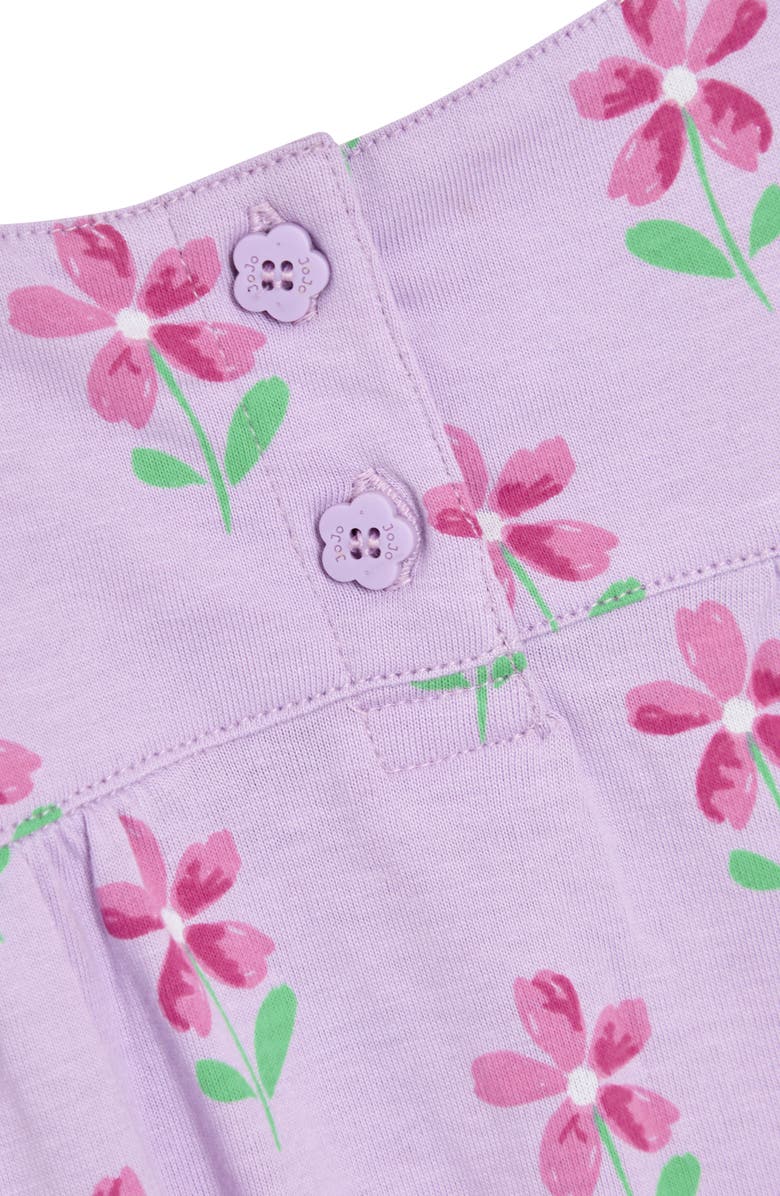JOJO MAMAN BEBE Floral Cotton Romper, Alternate, color, Lilac