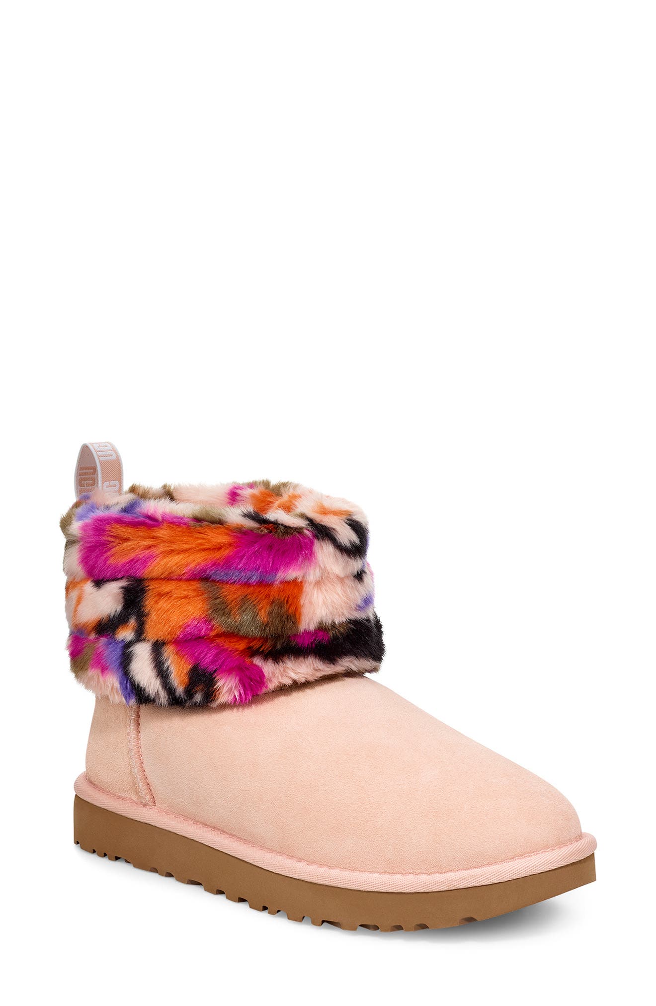 UGG<sup>®</sup> Classic Mini Fluff Quilted Boot, Main, color, 