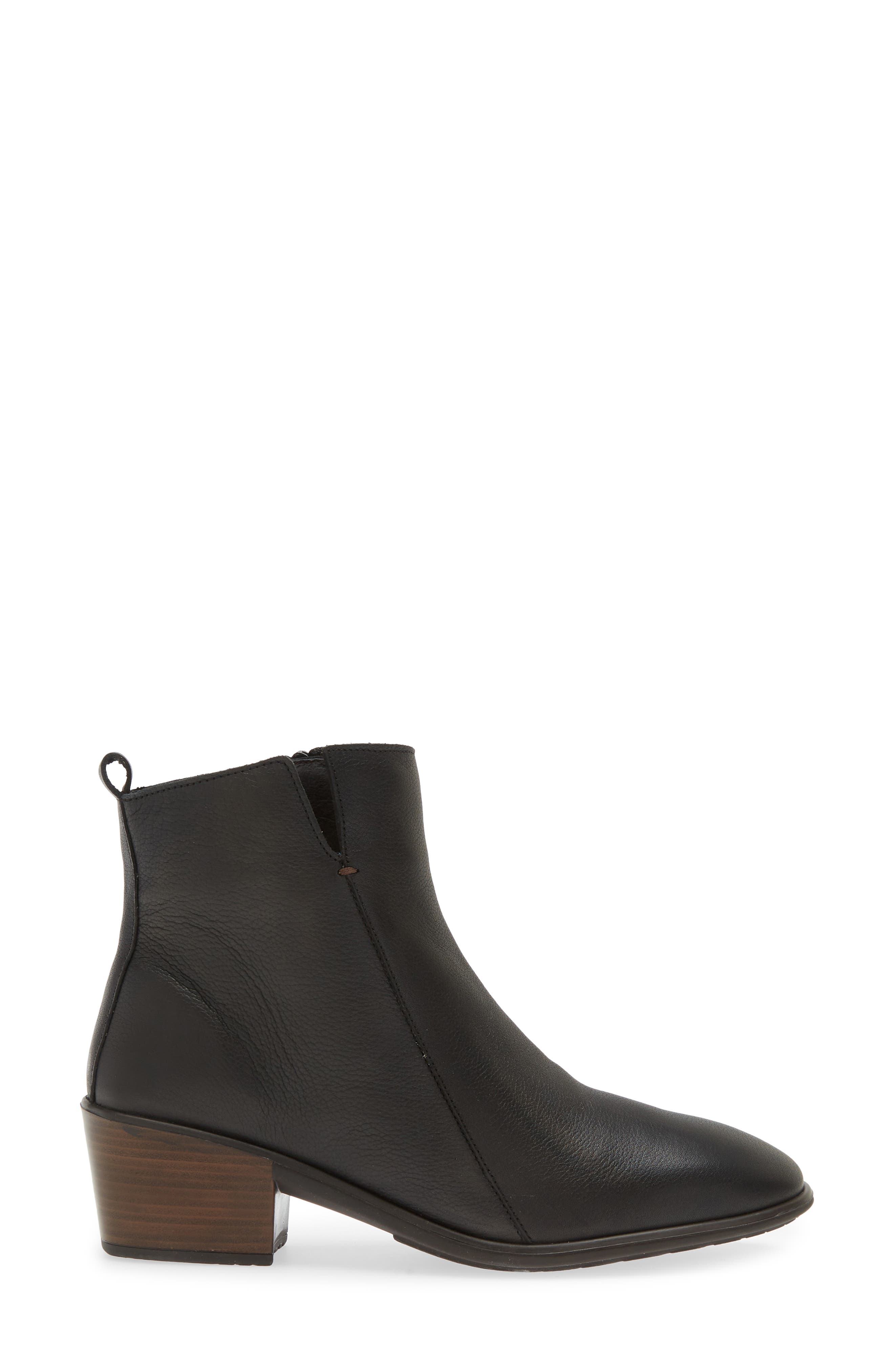 Naot Ethic Bootie, Alternate, color, Soft Black Leather