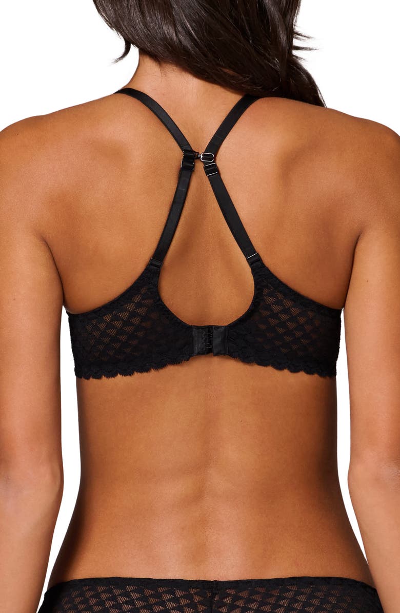 Simone Perele Subtile 3D Underwire Plunge Bra, Alternate, color, Black