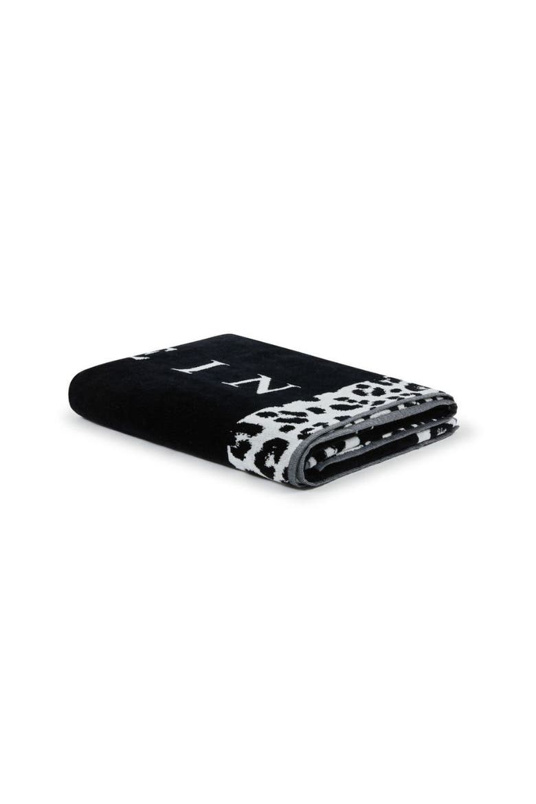 Beach Towel Leo Beach 95X180 Cm Unisex, Main, color, white/black