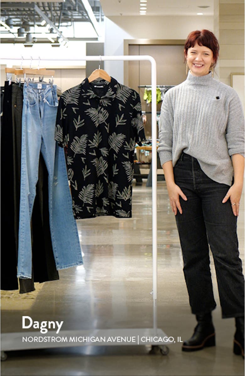 Resort Town Leaf Print Golf Polo, sales video thumbnail