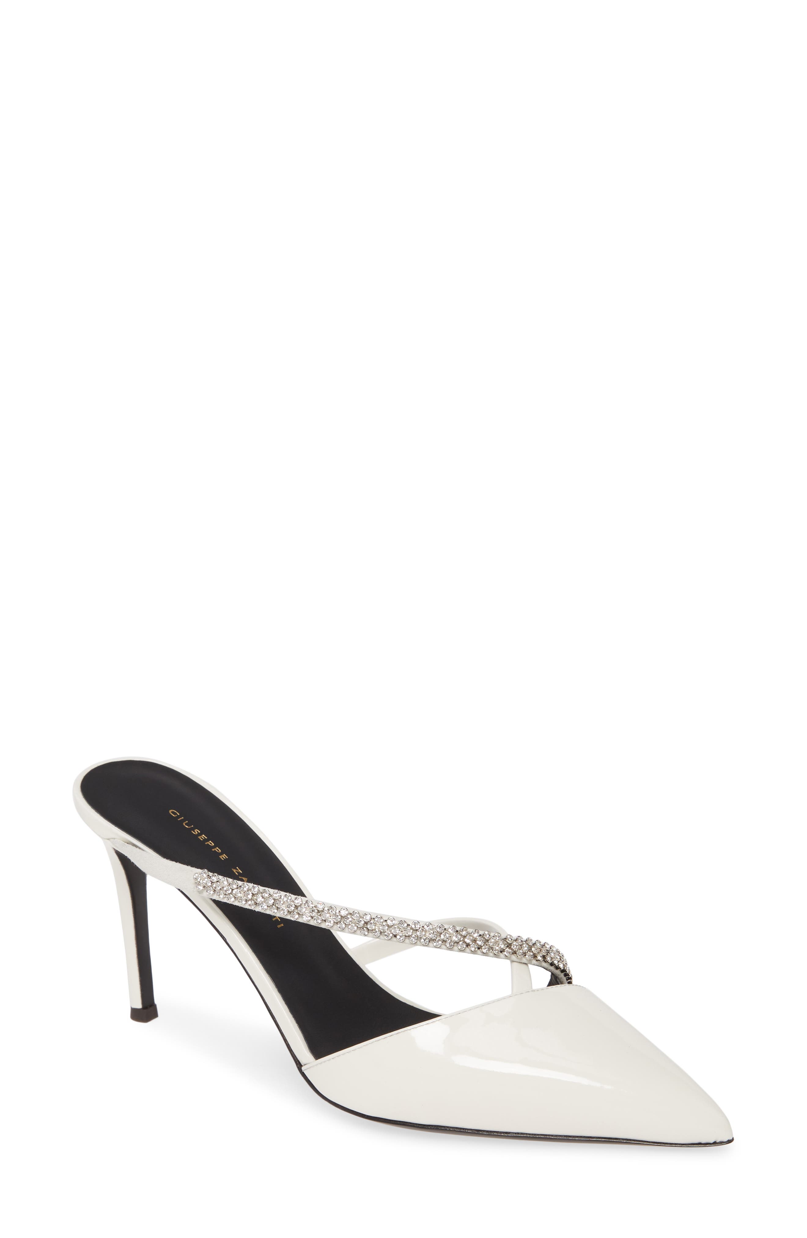 Giuseppe Zanotti Embellished Asymmetrical Mule, Main, color, 