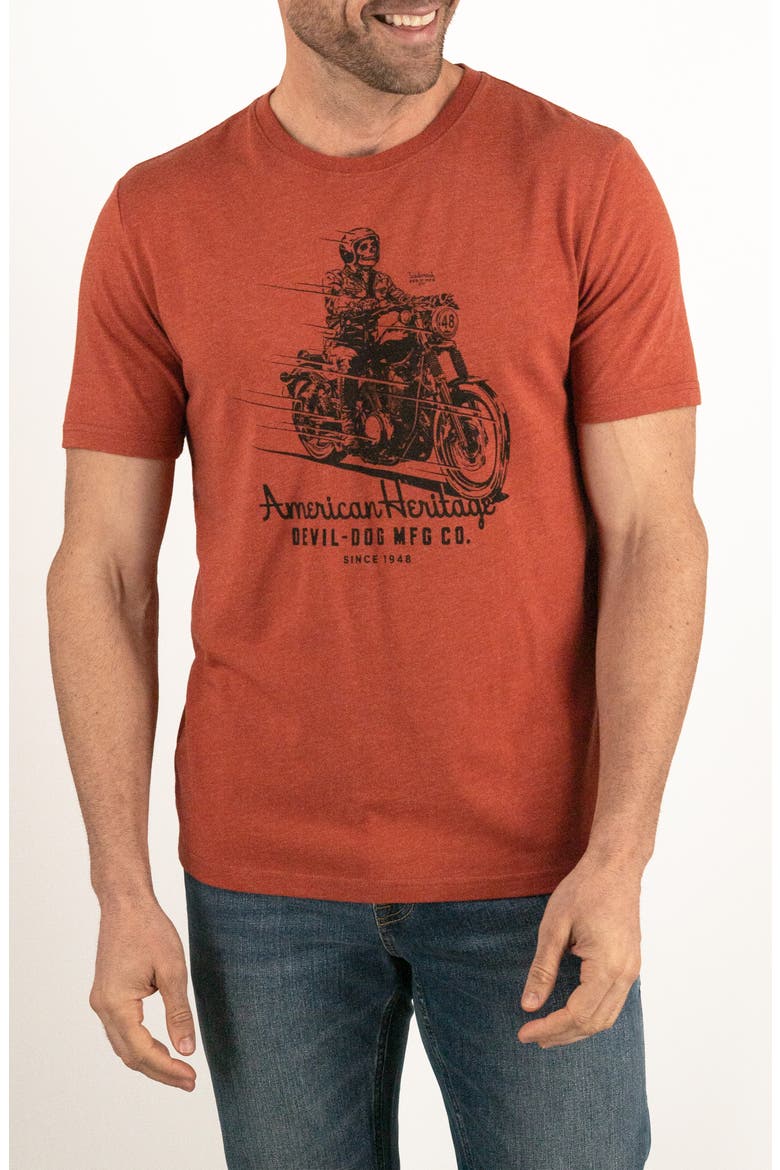 Cotton Blend Graphic T-Shirt, Main, color, REBEL RED