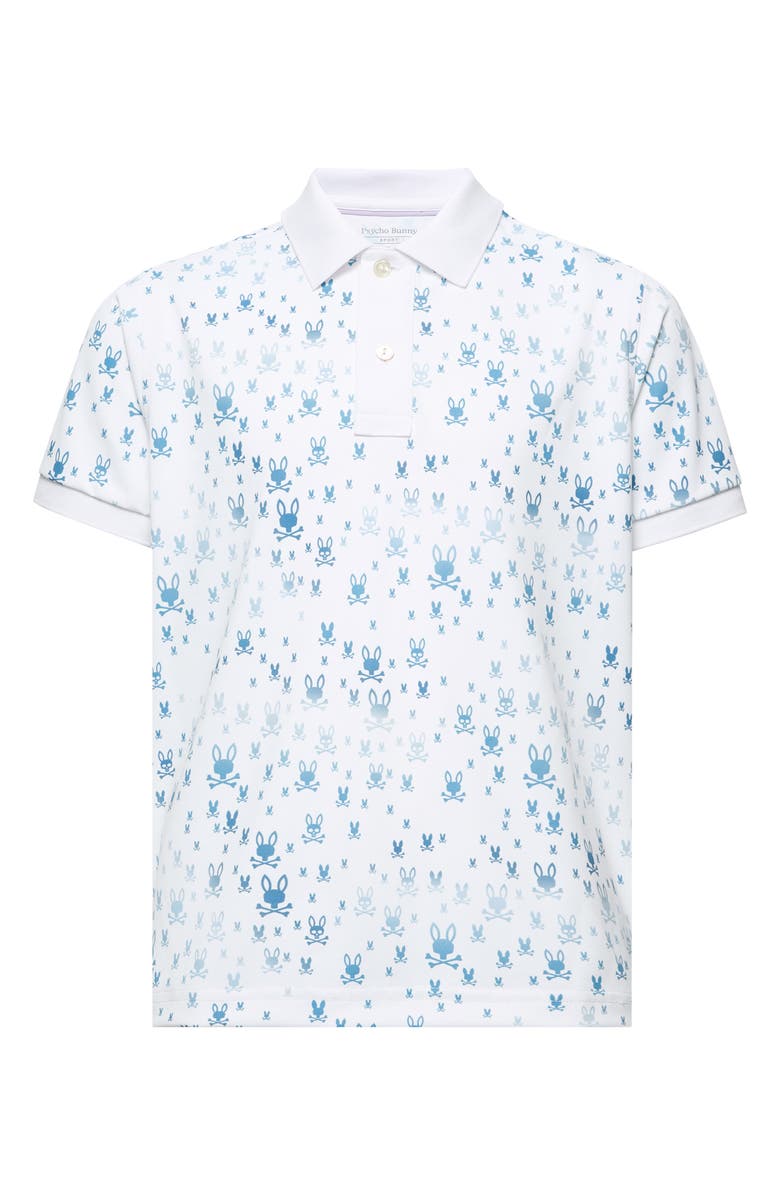 Psycho Bunny Kids' Nev Sport Polo, Main, color, White