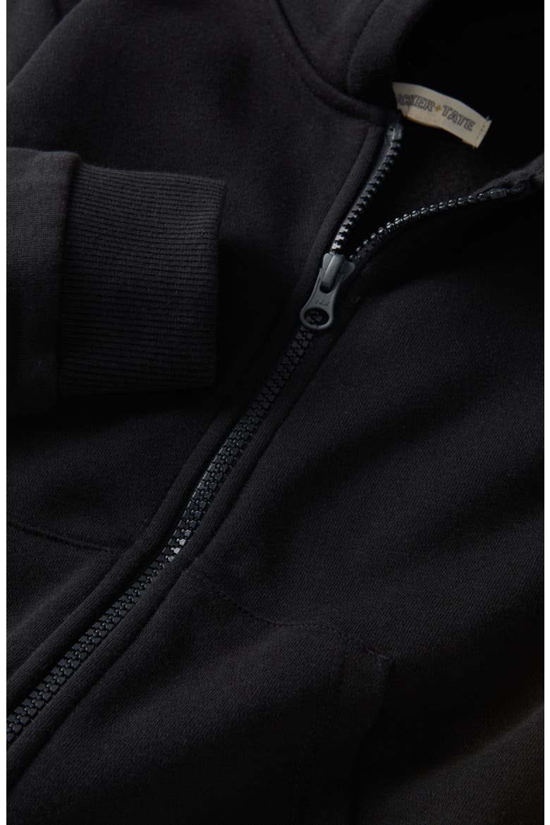 Kids' Zip Hoodie, Alternate, color, BLACK