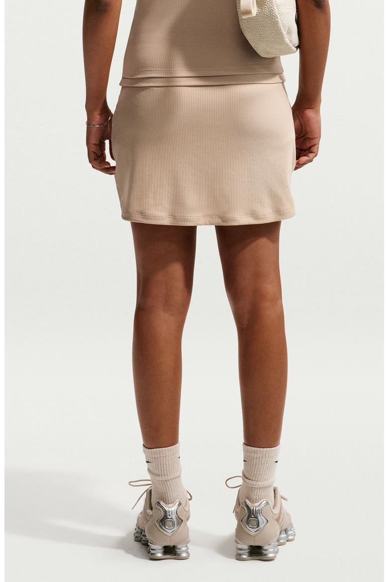 Sportswear Chill Rib Skirt, Alternate, color, LINEN/ SAIL