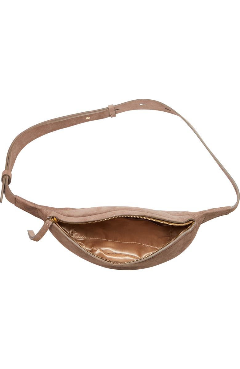 Nanushka Lubo Suede Belt Bag, Alternate, color,