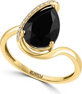 EFFY Onyx & Diamond Ring - 0.05ct.
