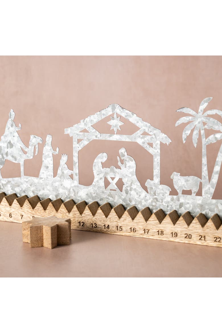 Raja Nativity Advent Calendar, Alternate, color, Natural