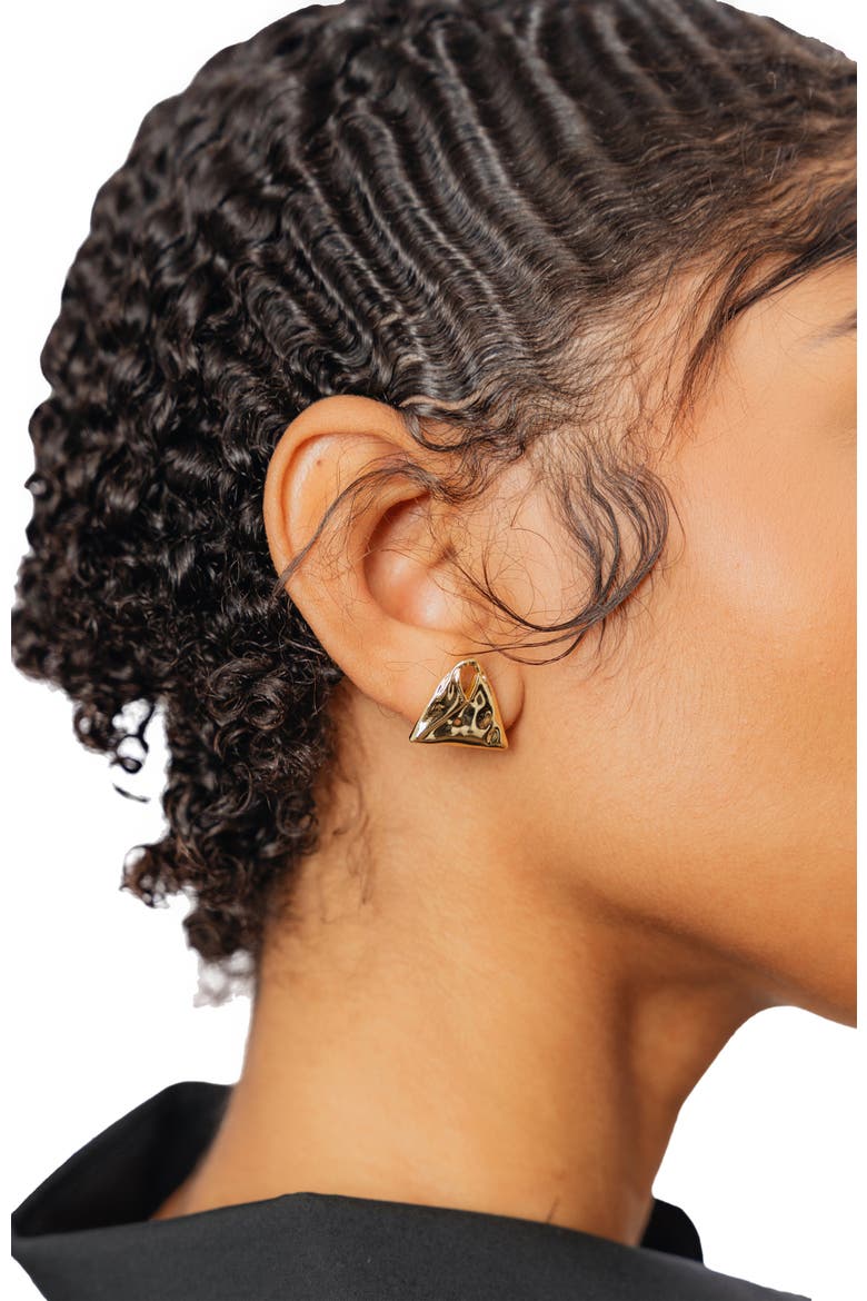 Gami Bag Earrings, Alternate, color, Gold