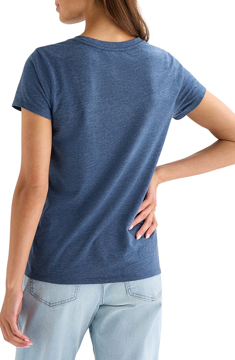 Lucky Brand Flag Crewneck Short Sleeve T-Shirt, Alternate, color, Sargasso Sea