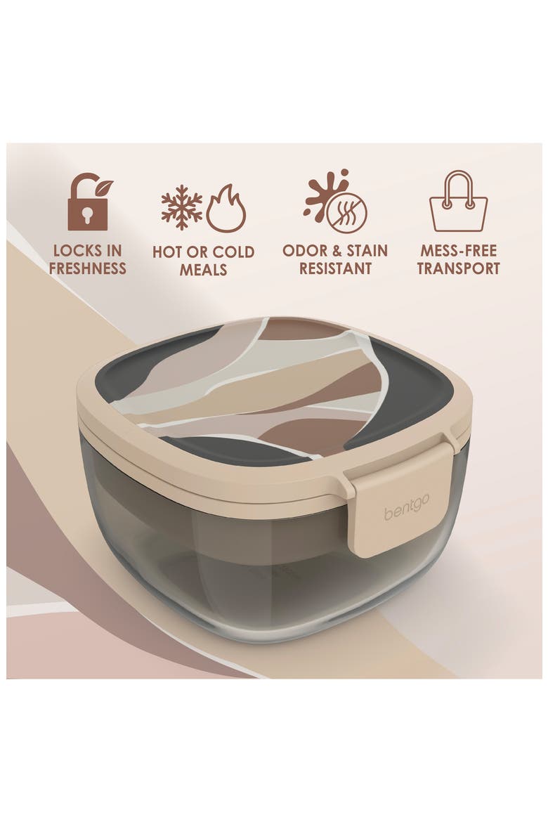 All-in-One Glass Salad Container, Alternate, color, TAN