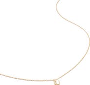 Monica Vinader Small Initial Pendant Necklace