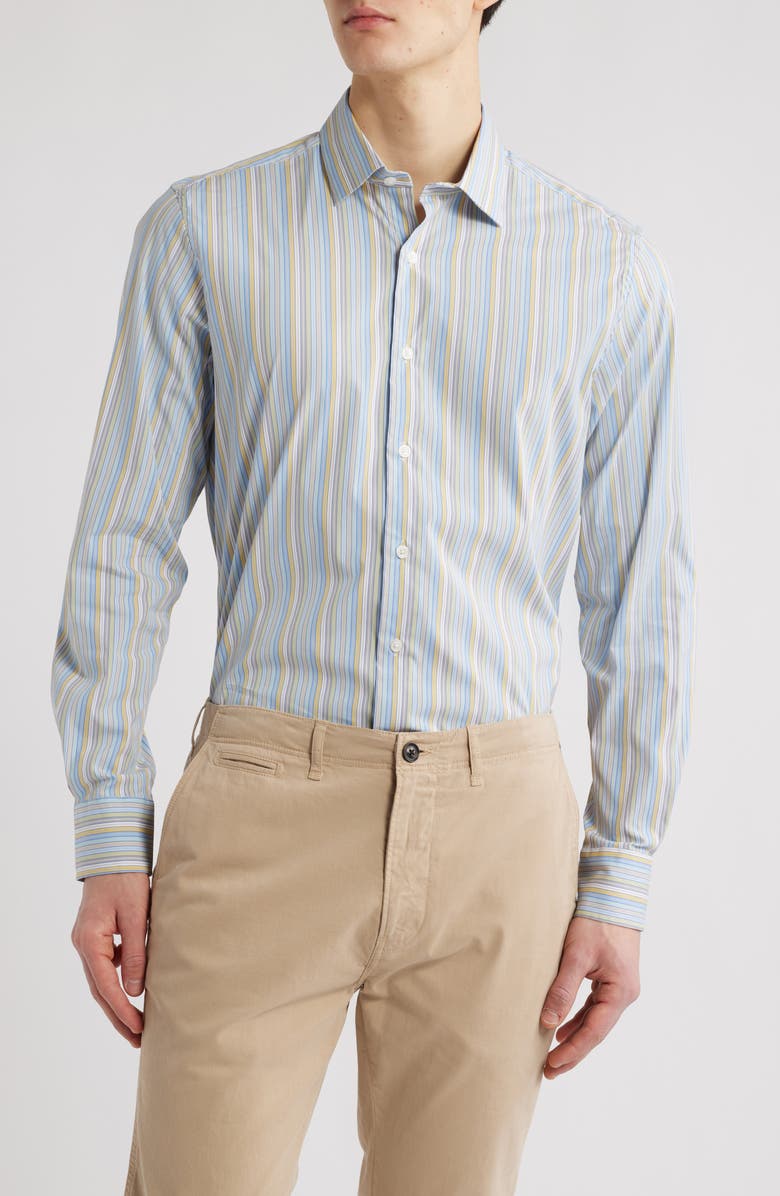 Scott Barber Performance Button Up Shirt, Main, color, 