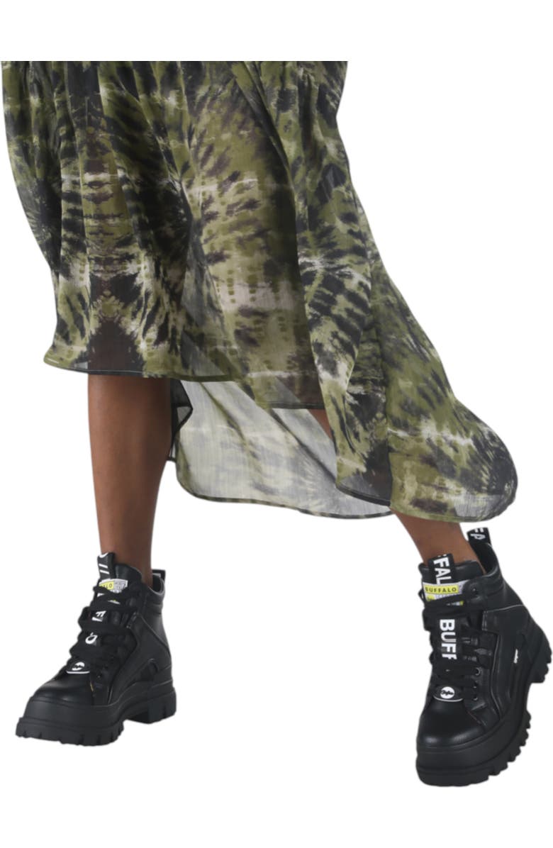 Buffalo Boots Aspha Nc Mid Flat Bootie, Alternate, color, Black