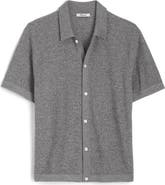 Madewell Marled Cotton Button-Up Sweater Polo