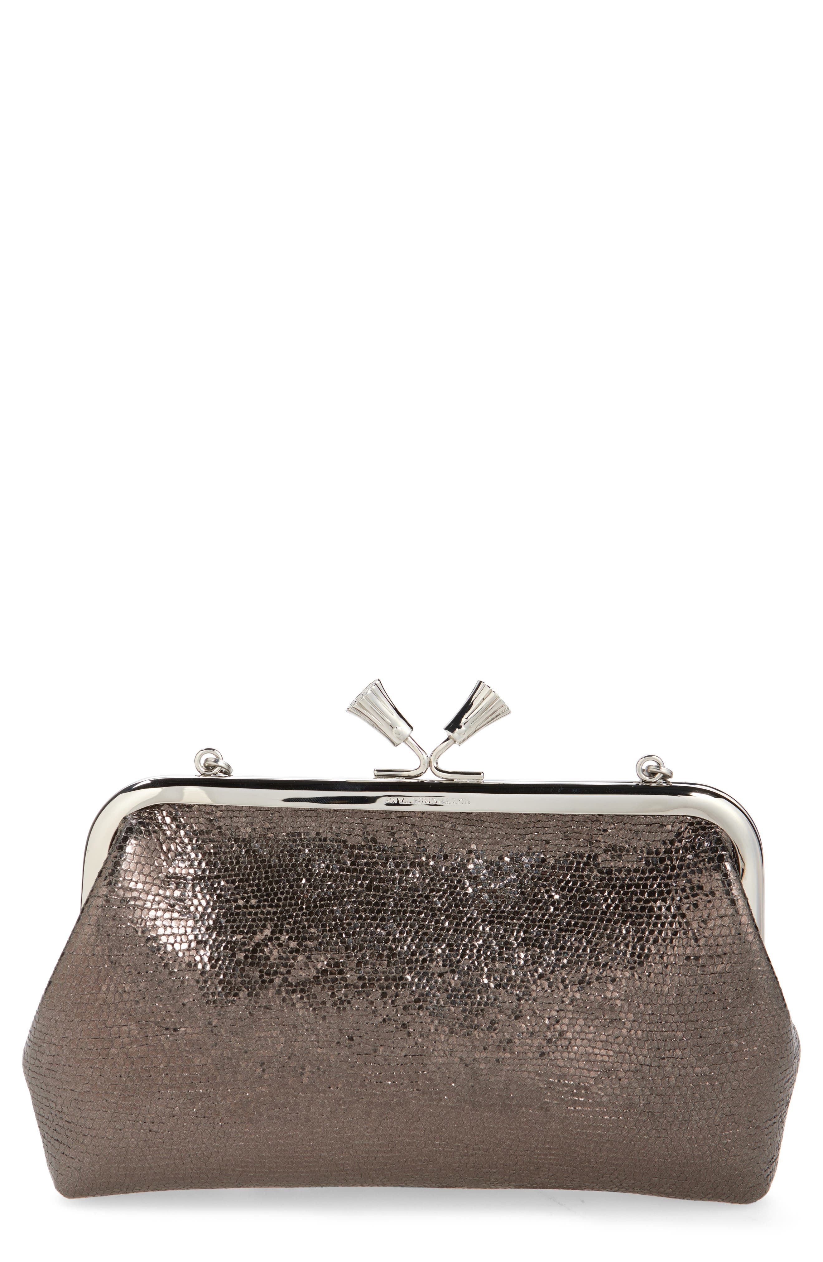 Anya Hindmarch Maud Tassel Clasp Clutch, Main, color, 