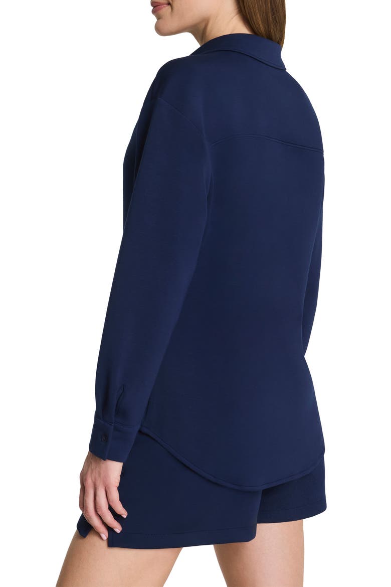 Oversize Button-Up Shirt, Alternate, color, TIMELESS NAVY