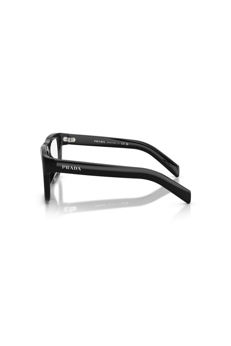54mm Rectangle optical glasses, Alternate, color, Black