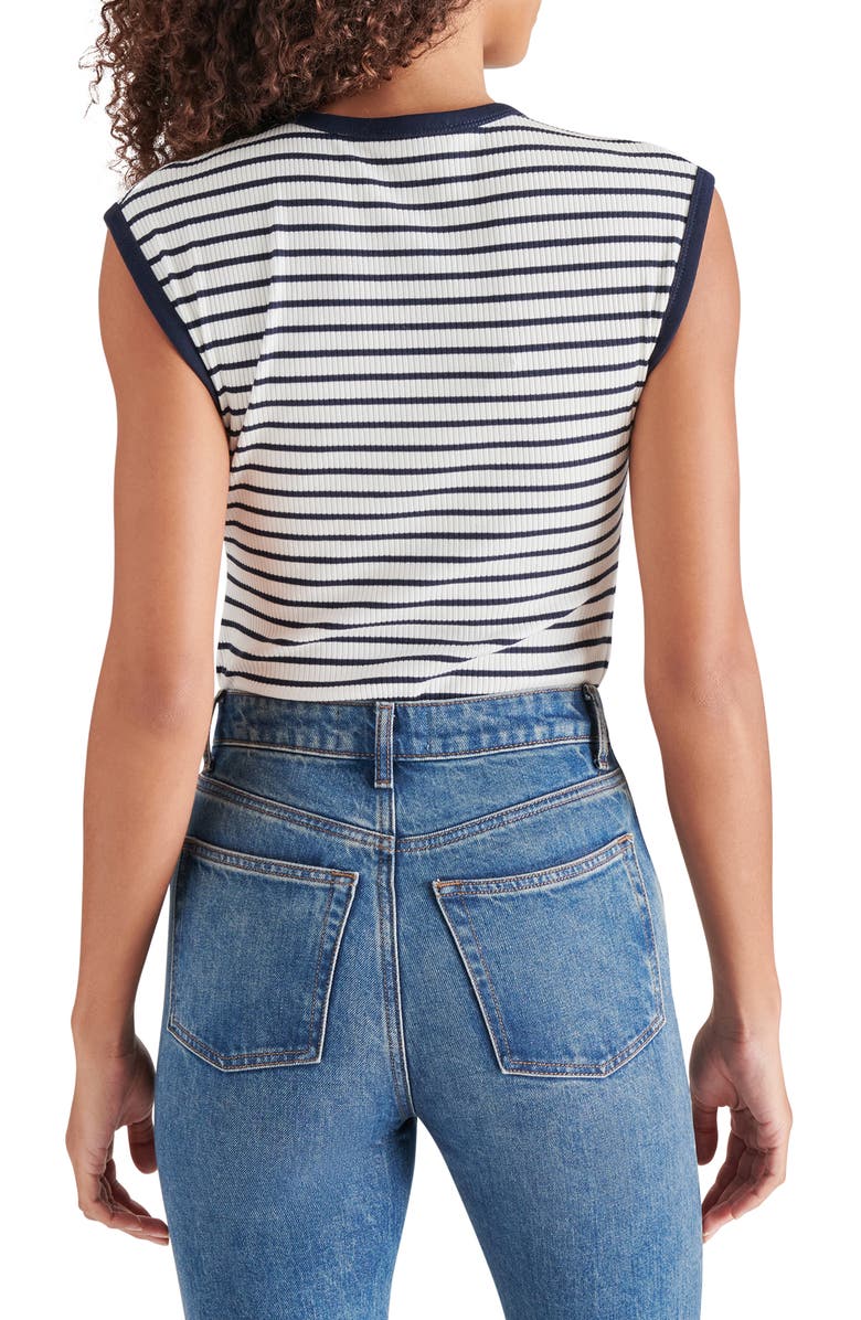 Steve Madden Aubree Stripe Bodysuit, Alternate, color, 