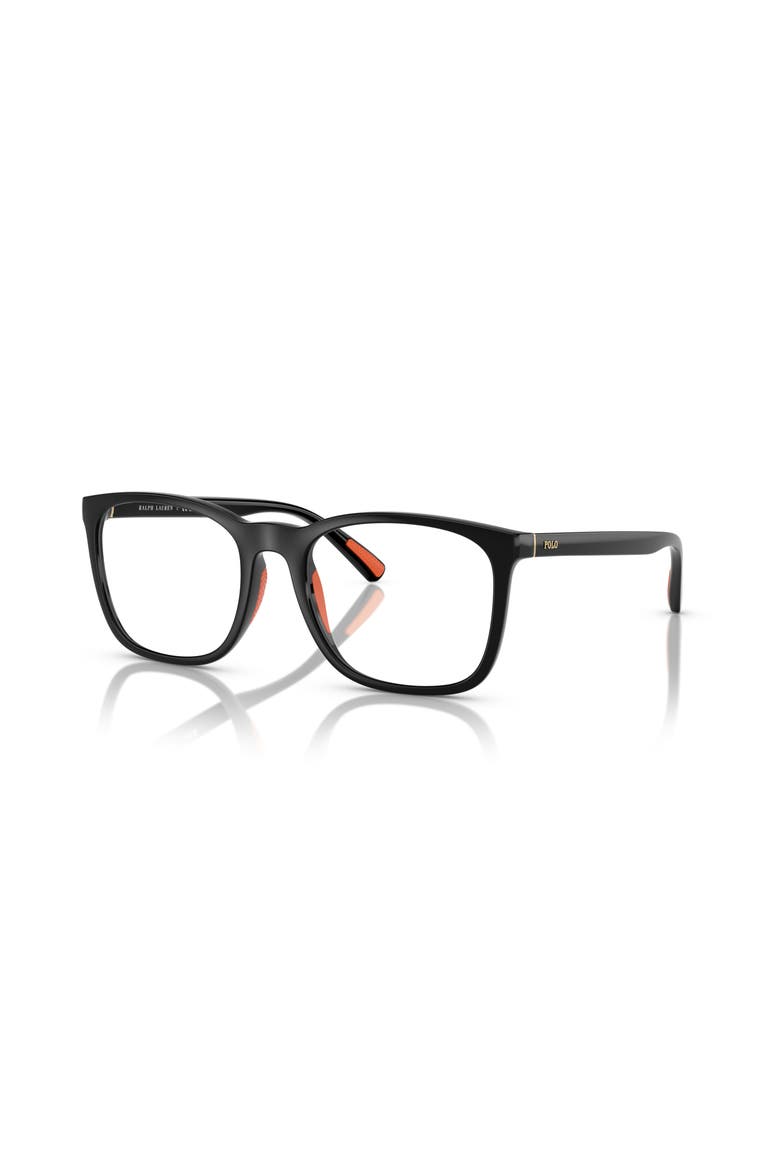 54mm Rectangle optical glasses, Main, color, Black