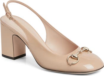 Gucci Lady Horsebit Slingback Pump (Women) | Nordstrom
