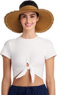 Coolibar Frayed Rolled Visor, UPF 50+ Sun Protection
