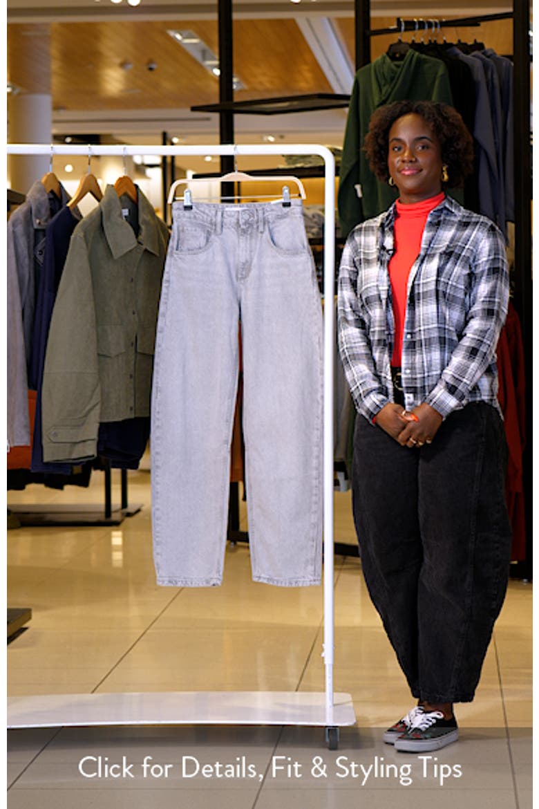 High Waist Slouchy Barrel Jeans video