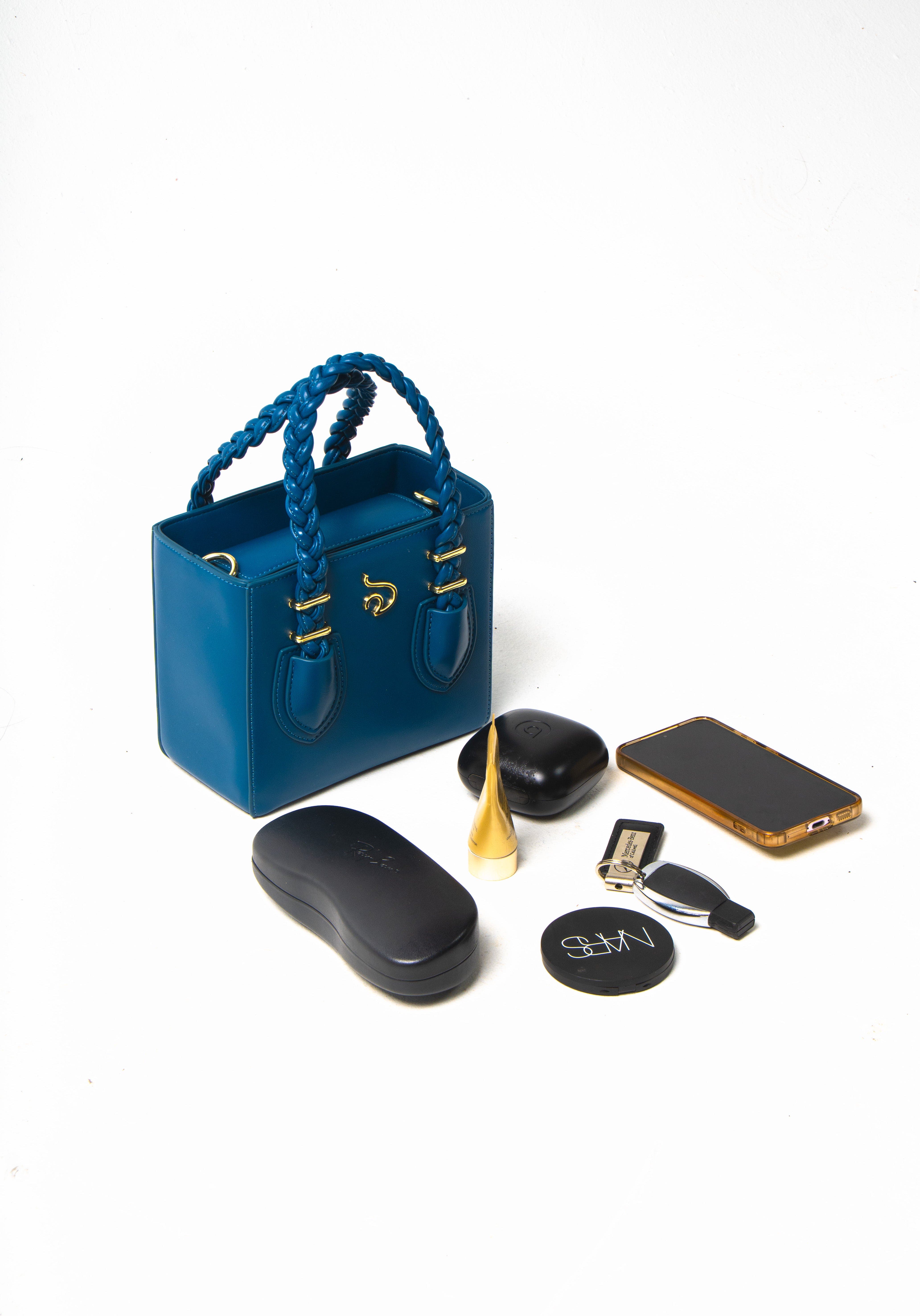 Mèsan Boxy Tote, Alternate, color, Blue
