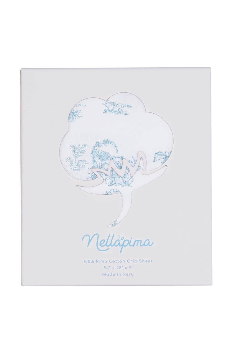 Nellapima Blue Toile Baby Crib Sheets - Baby, Alternate, color, Blue