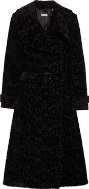 Burberry Belted Baroque Velvet Trench Coat