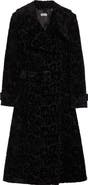 Burberry Belted Baroque Velvet Trench Coat