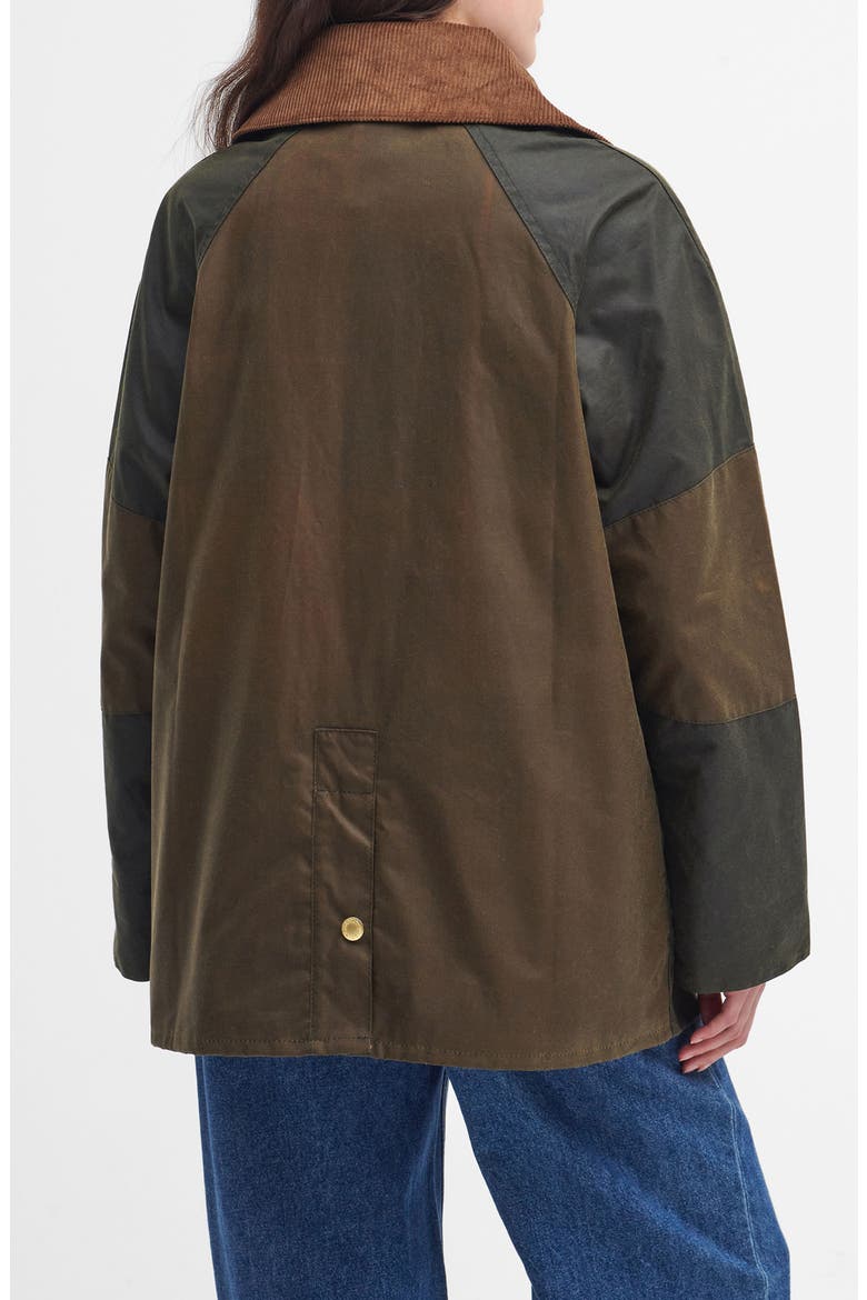 Allerston Water Resistant Waxed Cotton Jacket, Alternate, color, ARCHIVE OLIVE/ BEECH/ ANCIENT