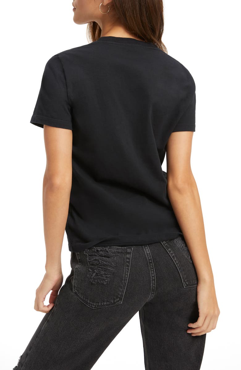 Good American Heritage V-Neck Cotton T-Shirt, Alternate, color,