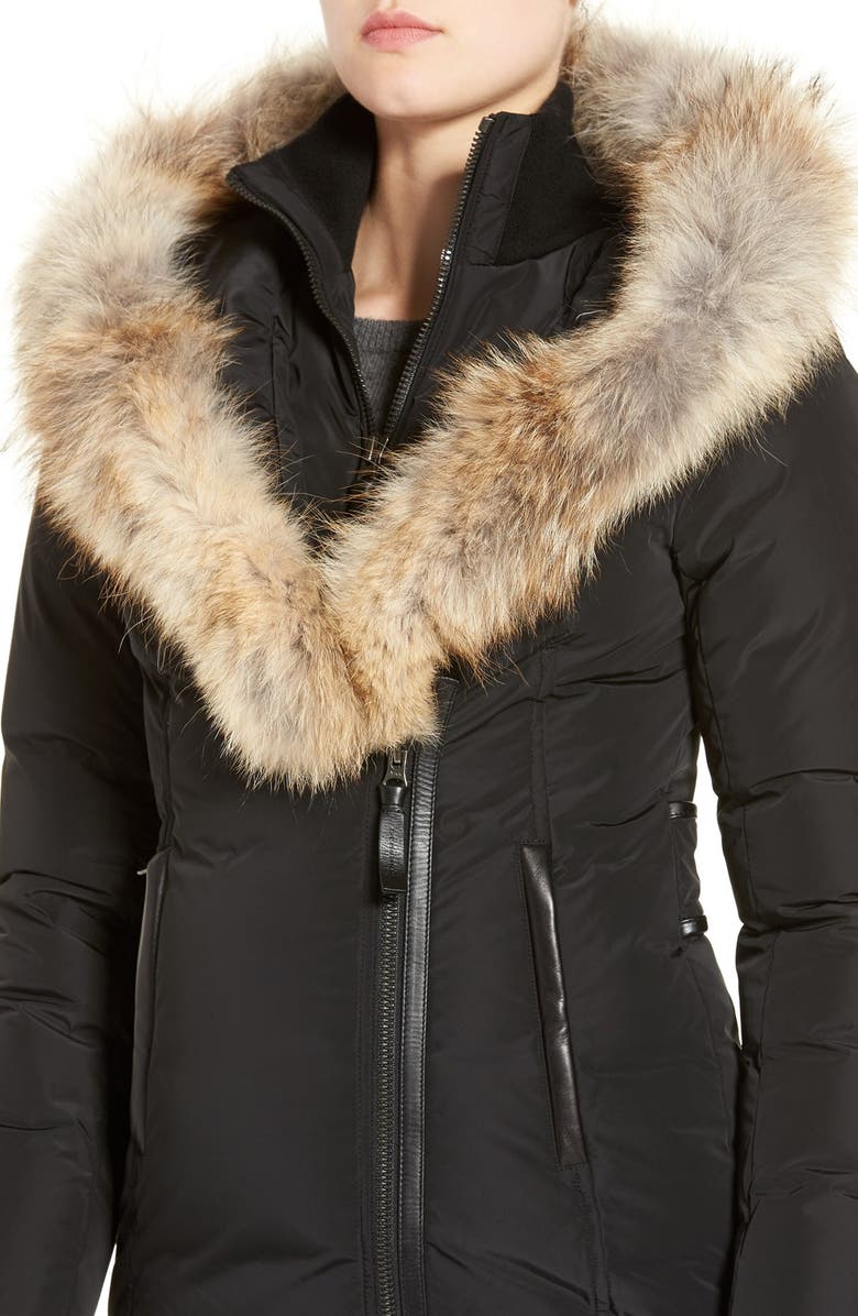 Mackage Down Puffer with Coyote Fur Trim, Alternate, color,