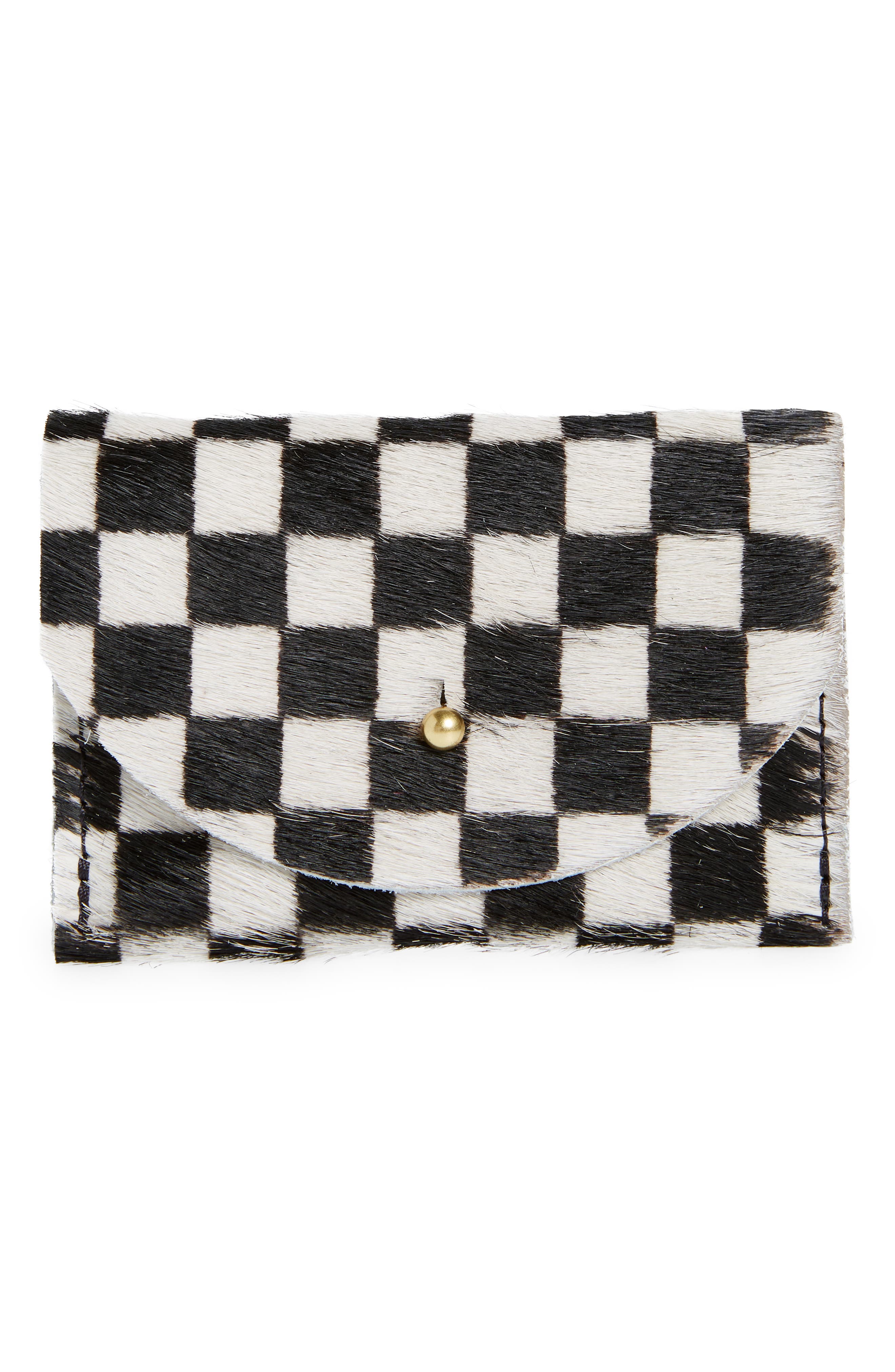 PRIMECUT Genuine Calf Hair Card Case, Main, color, 