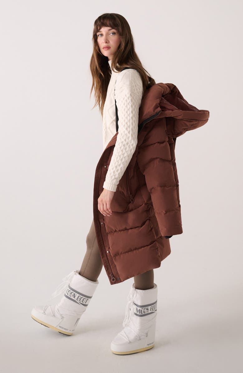 Lole Après Waterproof Down Parka, Alternate, color, Sienna