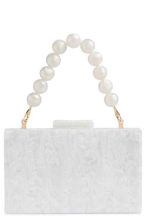 Lk Bennett Maeve Box Clutch In Ecru