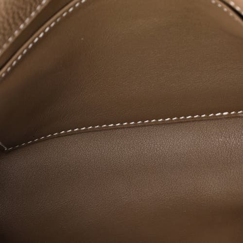 Pre-owned Hermes Hermes Sac A Depeches Messenger Bag Togo 21 In Brown