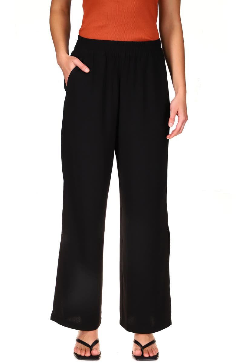 Sanctuary Side Slit Wide Leg Pants, Main, color, 