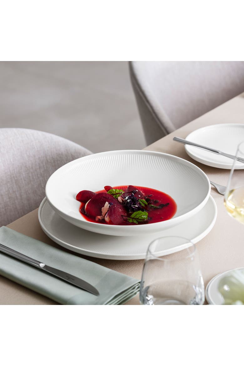 Afina Deep Coup Plate, Alternate, color, White
