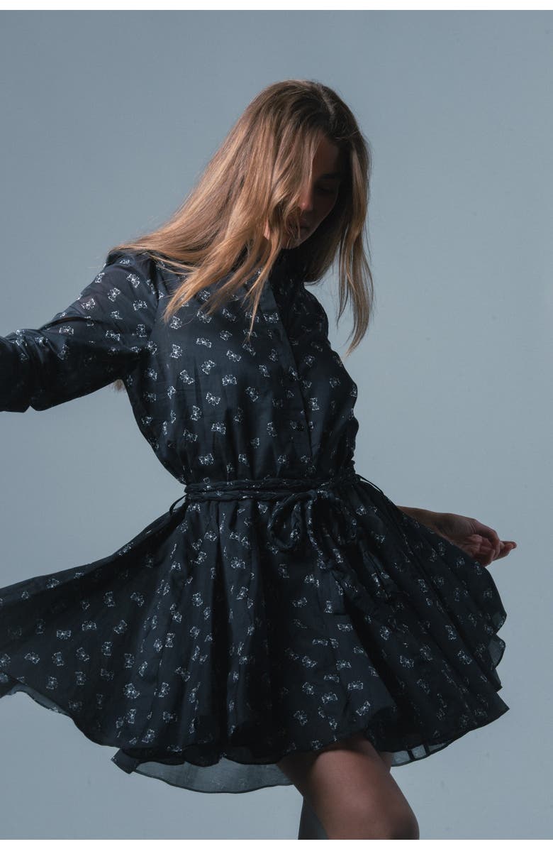 The Shirt by Rochelle Behrens The Jenica Dress, Alternate, color, Black Bow