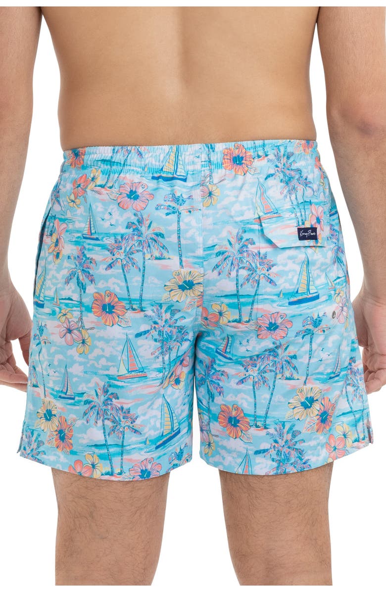 Kenny Flowers The BVIs - Swim Trunks, Alternate, color, Light Blue